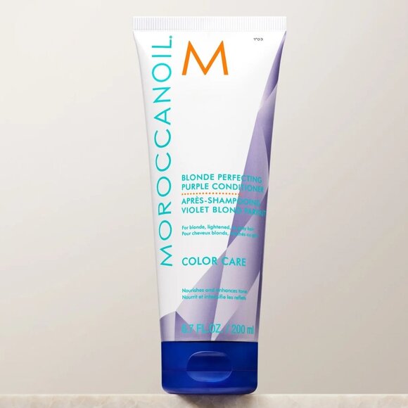 NWT: Moroccanoil Blonde Perfecting Purple Conditioner 200 ml - Picture 1 of 12